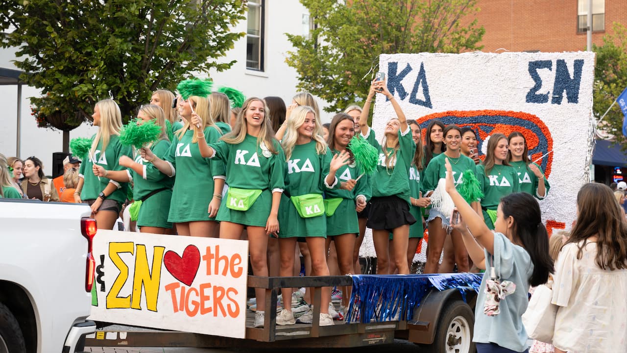 Sorority in a parade